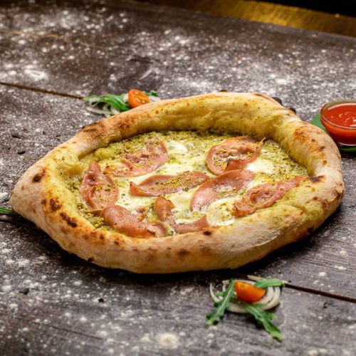 Mortadella & Pistacchio pizza