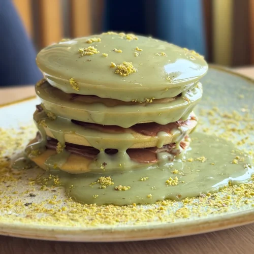 pistachio pancakes